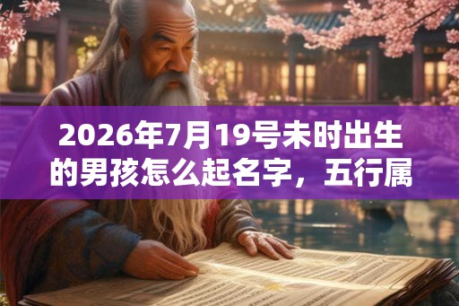 2026年7月19号未时出生的男孩怎么起名字，五行属什么