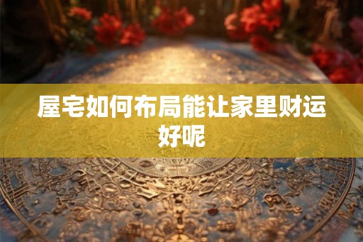 屋宅如何布局能让家里财运好呢