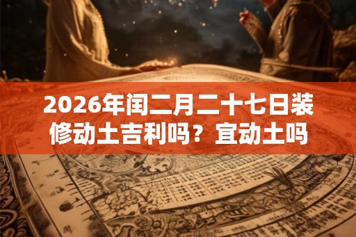 2026年闰二月二十七日装修动土吉利吗？宜动土吗