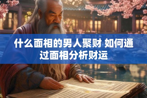 什么面相的男人聚财 如何通过面相分析财运