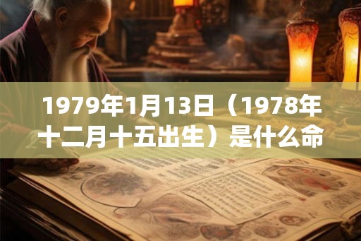 1979年1月13日（1978年十二月十五出生）是什么命_命运如何