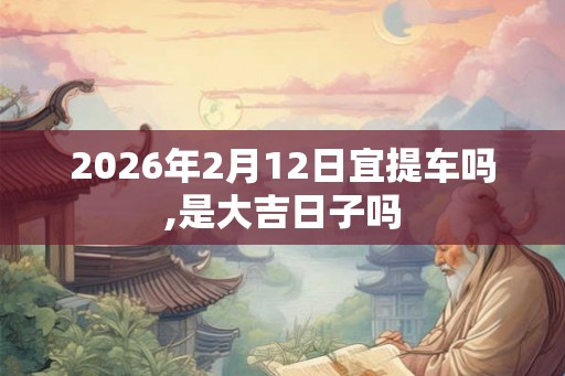 2026年2月12日宜提车吗,是大吉日子吗