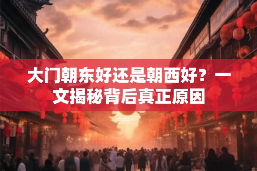 大门朝东好还是朝西好?一文揭秘背后真正原因 大门朝东好还是朝西好?一文揭秘背后真正原因