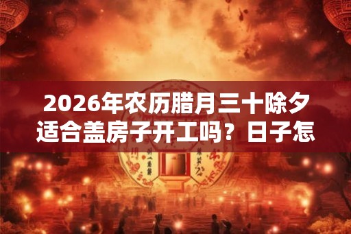 2026年农历腊月三十除夕适合盖房子开工吗?日子怎么样? 2026年农历腊月三十除夕适合盖房子开工吗?日子怎么样?