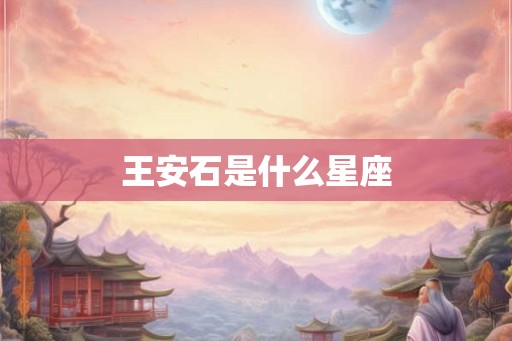 王安石是什么星座 王安石是什么星座