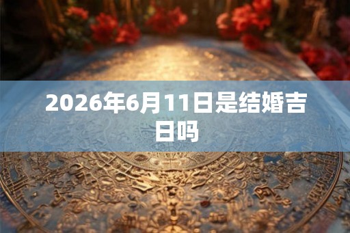2026年6月11日是结婚吉日吗