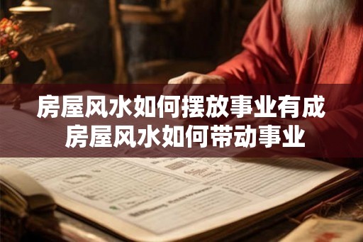 房屋风水如何摆放事业有成 房屋风水如何带动事业