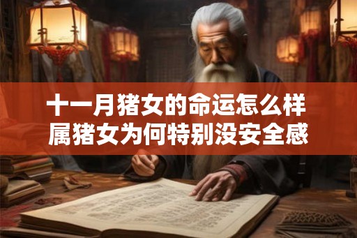 十一月猪女的命运怎么样 属猪女为何特别没安全感