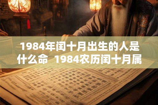 1984年闰十月出生的人是什么命  1984农历闰十月属鼠命运