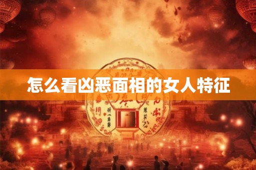 怎么看凶恶面相的女人特征