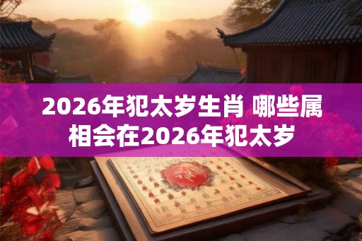 2026年犯太岁生肖 哪些属相会在2026年犯太岁