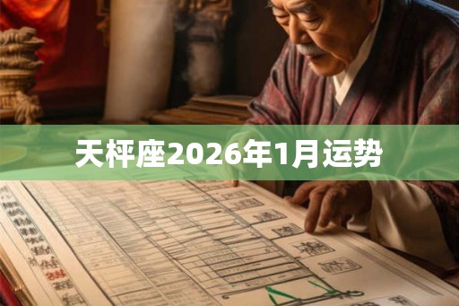 天枰座2026年1月运势