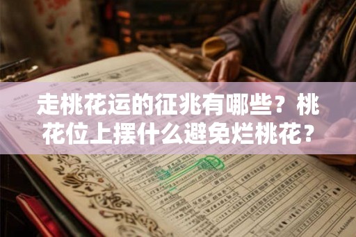 走桃花运的征兆有哪些?桃花位上摆什么避免烂桃花? 走桃花运的征兆有哪些?桃花位上摆什么避免烂桃花?