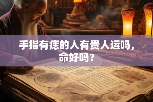 手指有痣的人有贵人运吗，命好吗？