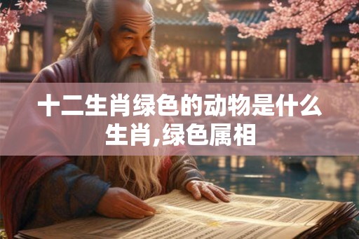 十二生肖绿色的动物是什么生肖,绿色属相