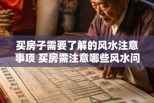 买房子需要了解的风水注意事项 买房需注意哪些风水问题