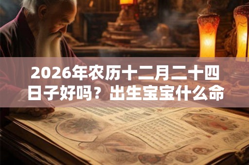 2026年农历十二月二十四日子好吗？出生宝宝什么命？