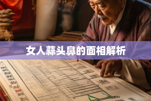 女人蒜头鼻的面相解析