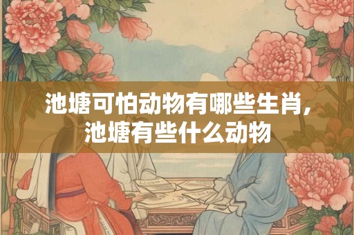 池塘可怕动物有哪些生肖,池塘有些什么动物