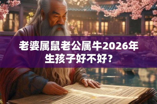 老婆属鼠老公属牛2026年生孩子好不好？