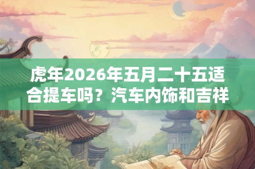 虎年2026年五月二十五适合提车吗?汽车内饰和吉祥物的讲究 虎年2026年五月二十五适合提车吗?汽车内饰和吉祥物的讲究