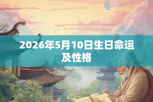 2026年5月10日生日命运及性格