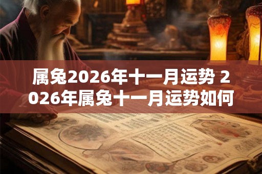 属兔2026年十一月运势 2026年属兔十一月运势如何 属兔2026年十一月运势 2026年属兔十一月运势如何