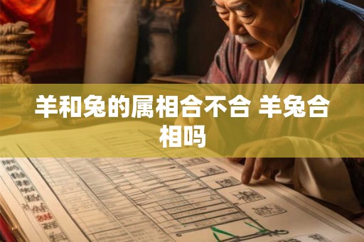 羊和兔的属相合不合 羊兔合相吗