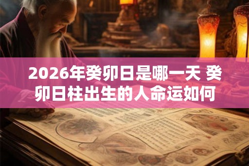 2026年癸卯日是哪一天 癸卯日柱出生的人命运如何 2026年癸卯日是哪一天 癸卯日柱出生的人命运如何