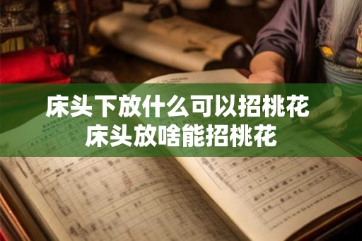 床头下放什么可以招桃花 床头放啥能招桃花 床头下放什么可以招桃花 床头放啥能招桃花