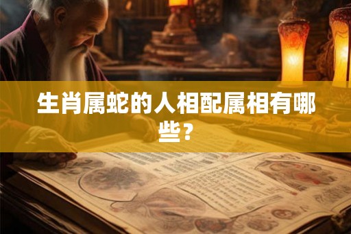 生肖属蛇的人相配属相有哪些？