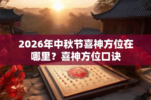 2026年中秋节喜神方位在哪里？喜神方位口诀