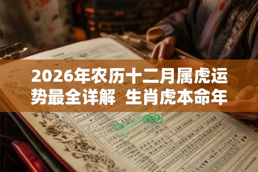 2026年农历十二月属虎运势最全详解  生肖虎本命年事业运程