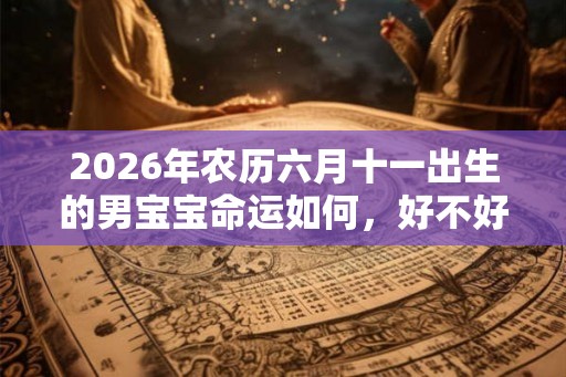 2026年农历六月十一出生的男宝宝命运如何，好不好？