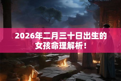 2026年二月三十日出生的女孩命理解析！