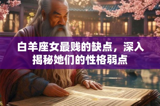 白羊座女最贱的缺点，深入揭秘她们的性格弱点