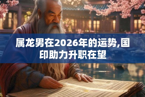 属龙男在2026年的运势,国印助力升职在望 属龙男在2026年的运势,国印助力升职在望