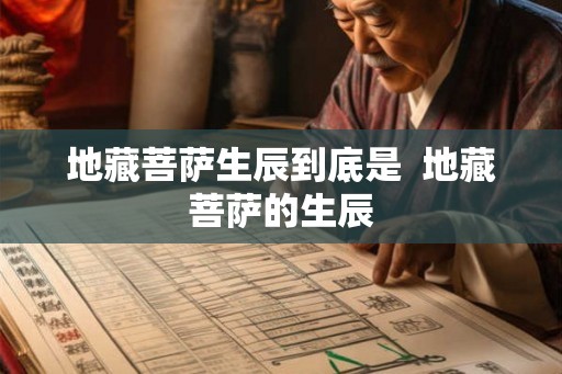 地藏菩萨生辰到底是 地藏菩萨的生辰 地藏菩萨生辰到底是 地藏菩萨的生辰
