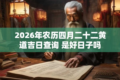 2026年农历四月二十二黄道吉日查询 是好日子吗