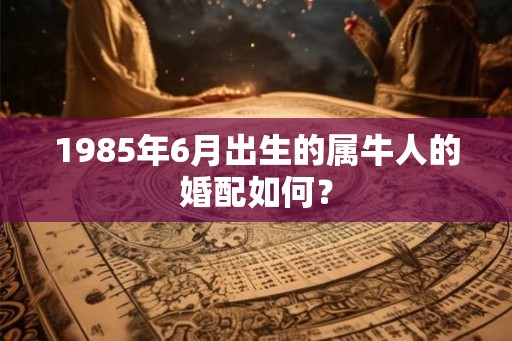 1985年6月出生的属牛人的婚配如何？
