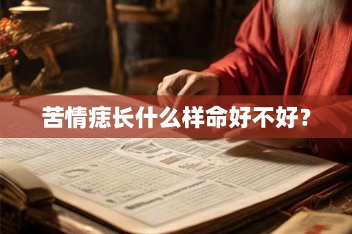 苦情痣长什么样命好不好? 苦情痣长什么样命好不好?