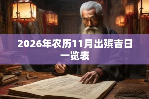 2026年农历11月出殡吉日一览表