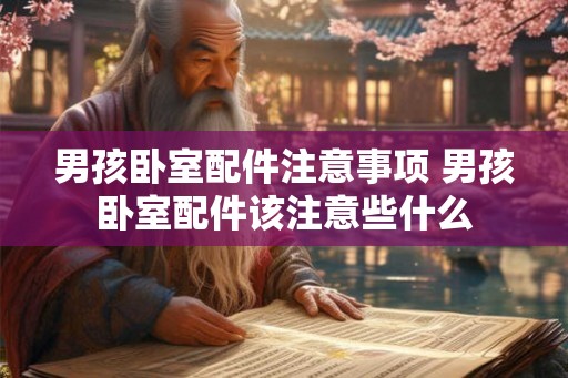 男孩卧室配件注意事项 男孩卧室配件该注意些什么