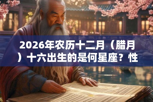 2026年农历十二月（腊月）十六出生的是何星座？性格好吗？