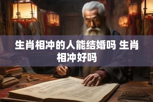 生肖相冲的人能结婚吗 生肖相冲好吗