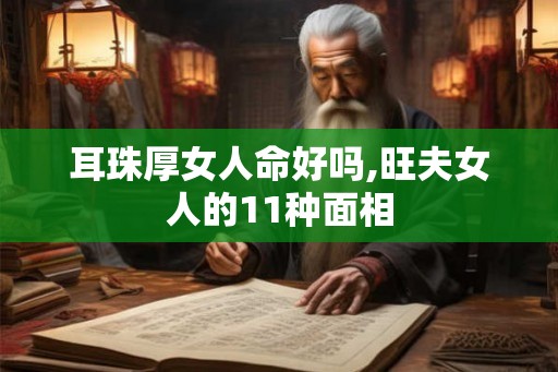 耳珠厚女人命好吗,旺夫女人的11种面相 耳珠厚女人命好吗,旺夫女人的11种面相
