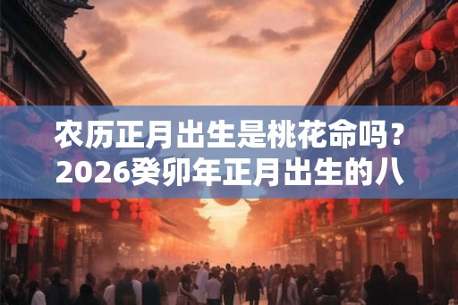 农历正月出生是桃花命吗？2026癸卯年正月出生的八字命运解析
