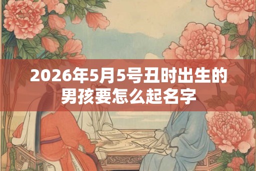 2026年5月5号丑时出生的男孩要怎么起名字 2026年5月5号丑时出生的男孩要怎么起名字