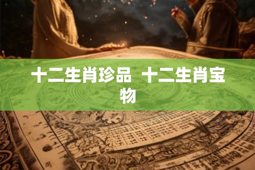 十二生肖珍品  十二生肖宝物
