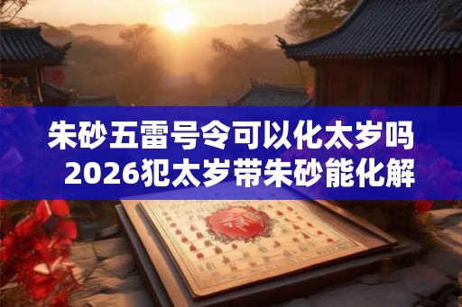 朱砂五雷号令可以化太岁吗  2026犯太岁带朱砂能化解